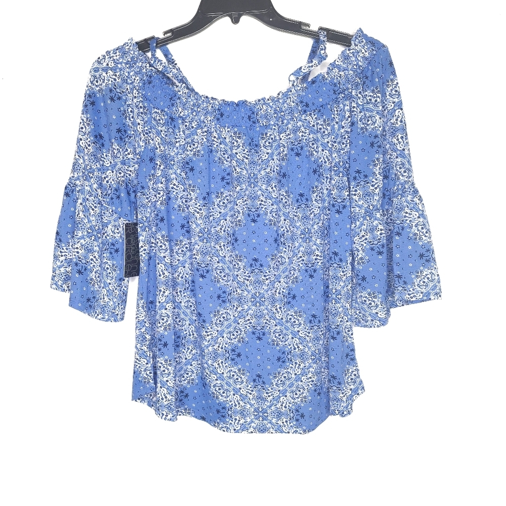 Inner Circle Spaghetti Strap off the Shoulder Blouse